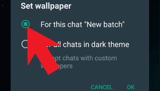 How to set custom wallpapers for WhatsApp chats
