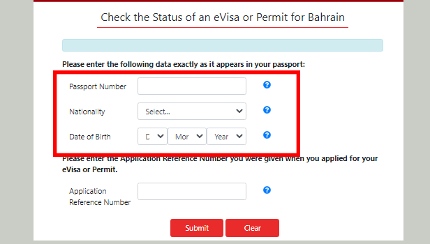 bahrain visit visa status