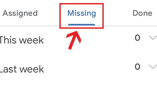 google classroom missing assignments not loading