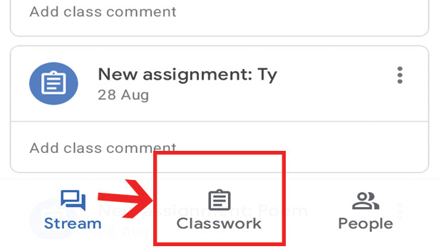 how to find a deleted assignment in google classroom